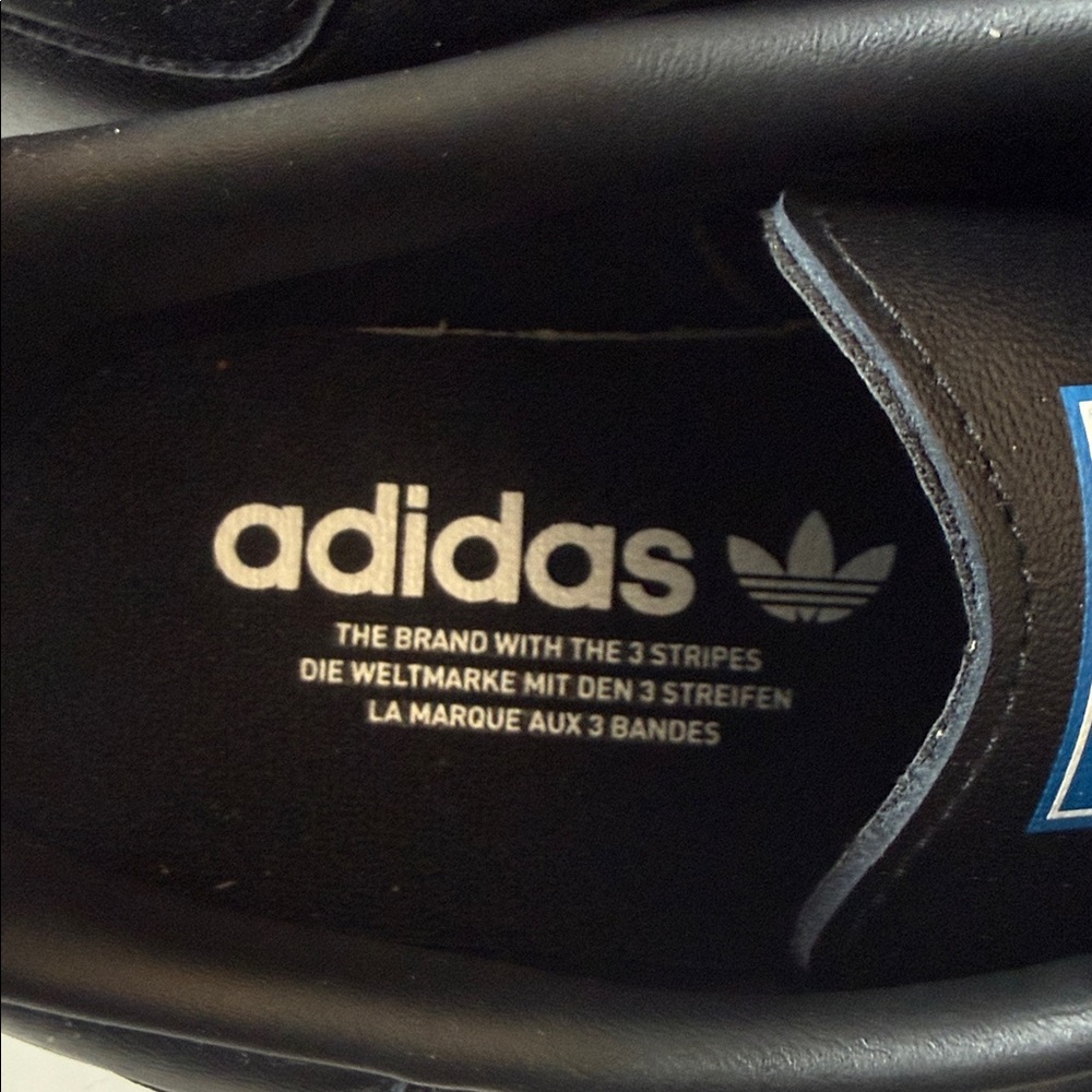 ADIDAS Samba OG Leather Sneakers with Blue Tongue Label - Picture 9 of 11